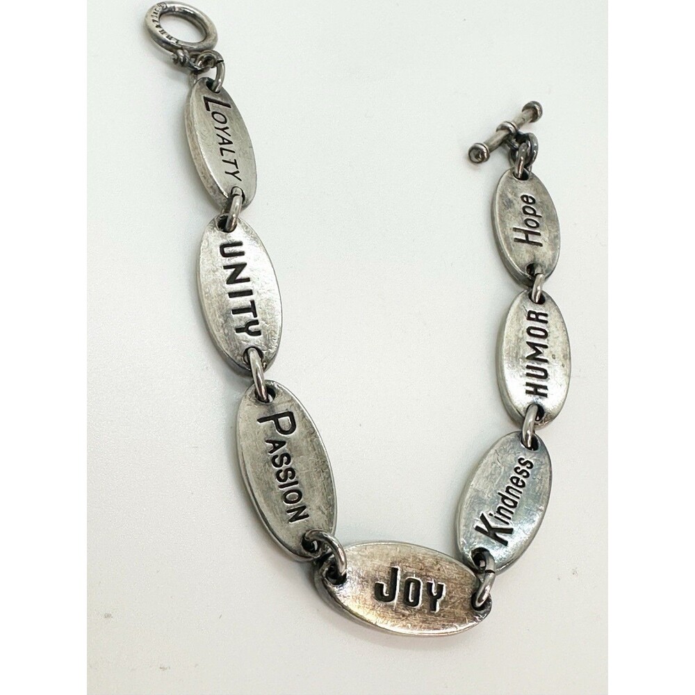 The Humanity Bracelet LHH&F, Inc Brushed Pewter T-bar Toggle Clasp